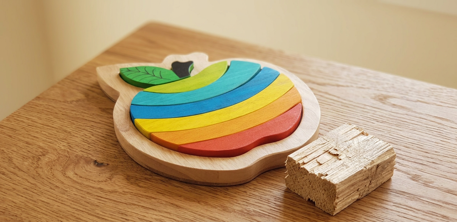 QToys Australia Apple puzzle - Material Story