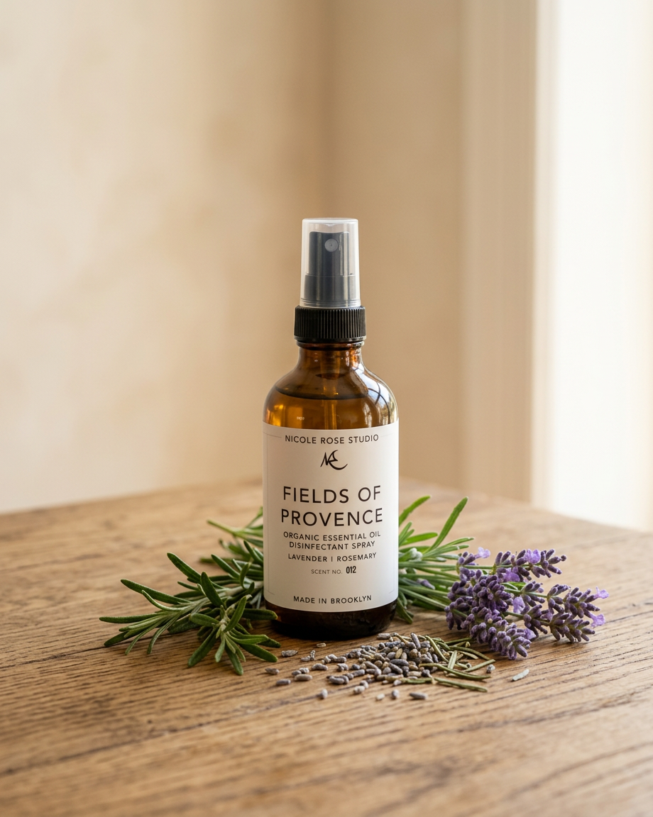 Fields of Provence Organic Essential Oil Disinfectant Spray - Material Story