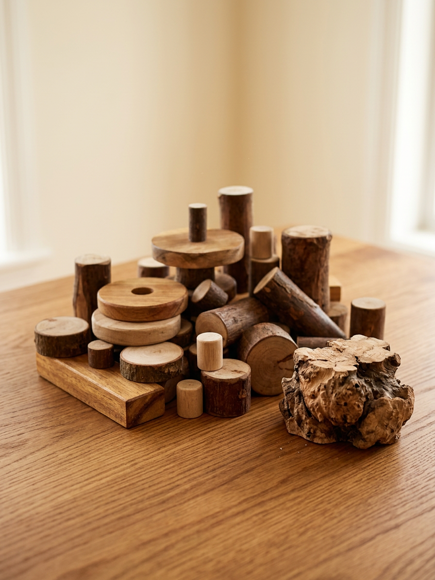 QToys Australia (USA) Tree Blocks 106 pcs - Material Story