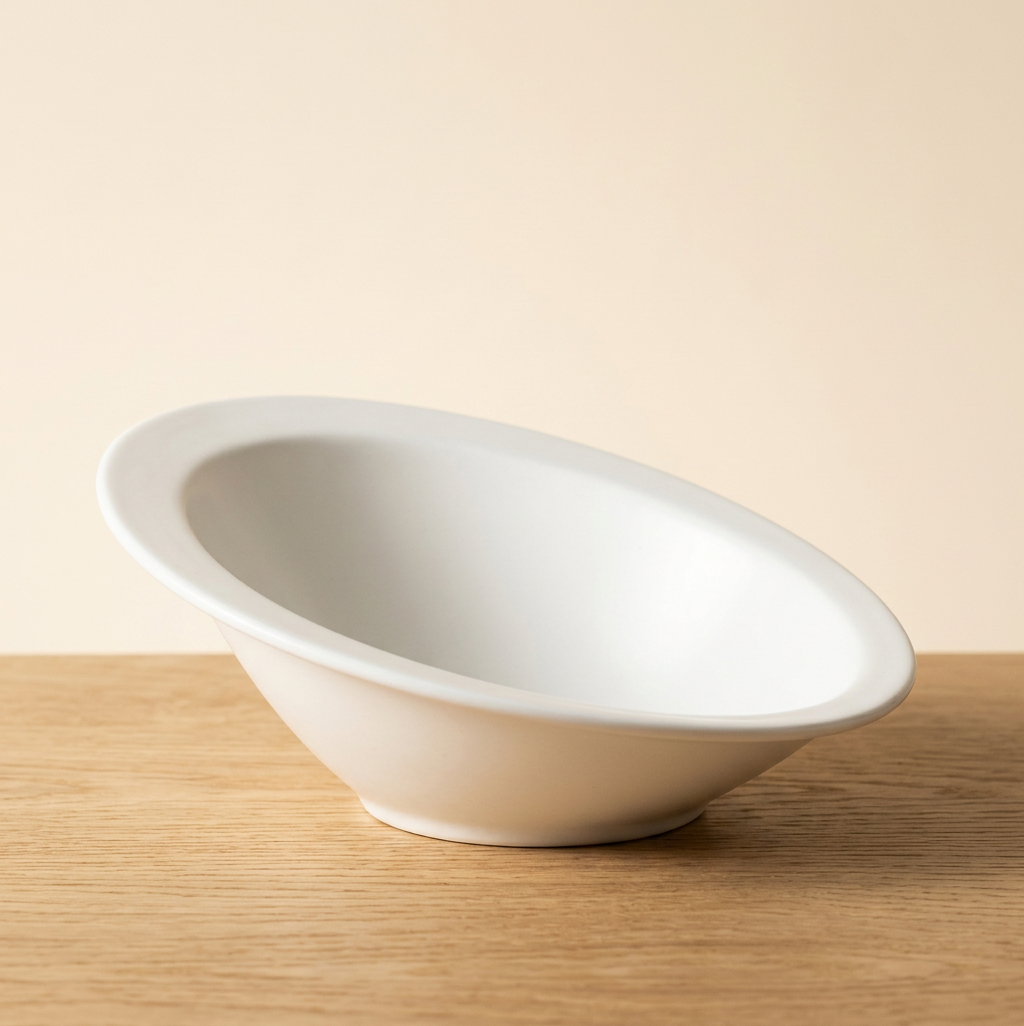 White Ceaser Salad Bowl 11" inch X 7.5 | 27.5 X 18.5 Cm - Hero
