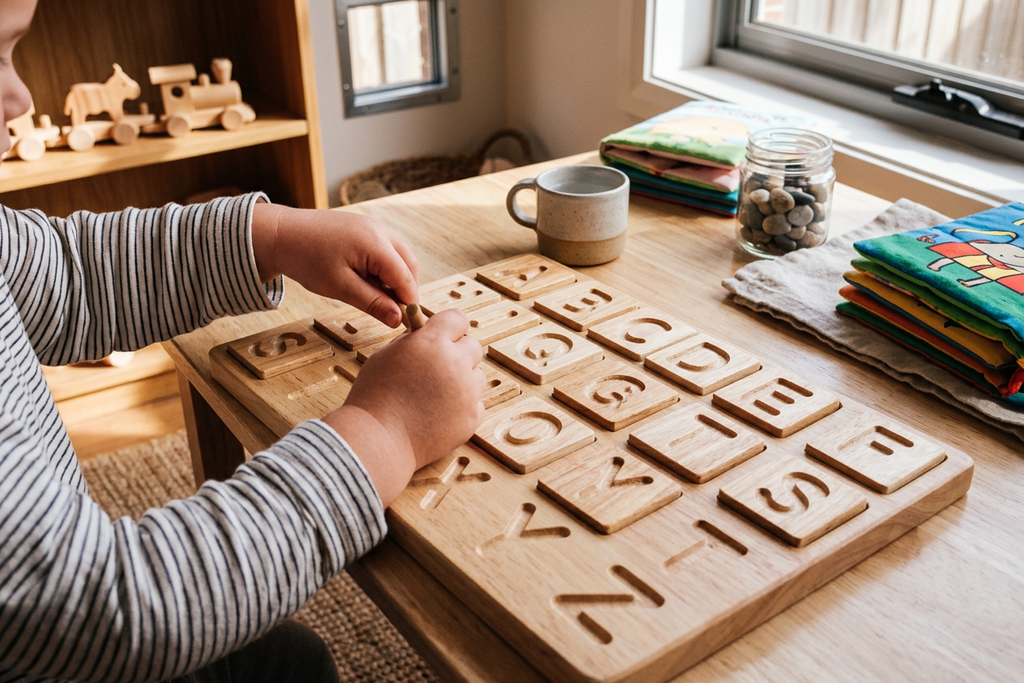 QToys Australia Capital letter tray - In-Use