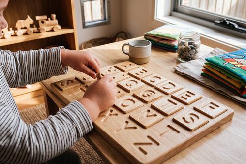 QToys Australia Capital letter tray - In-Use
