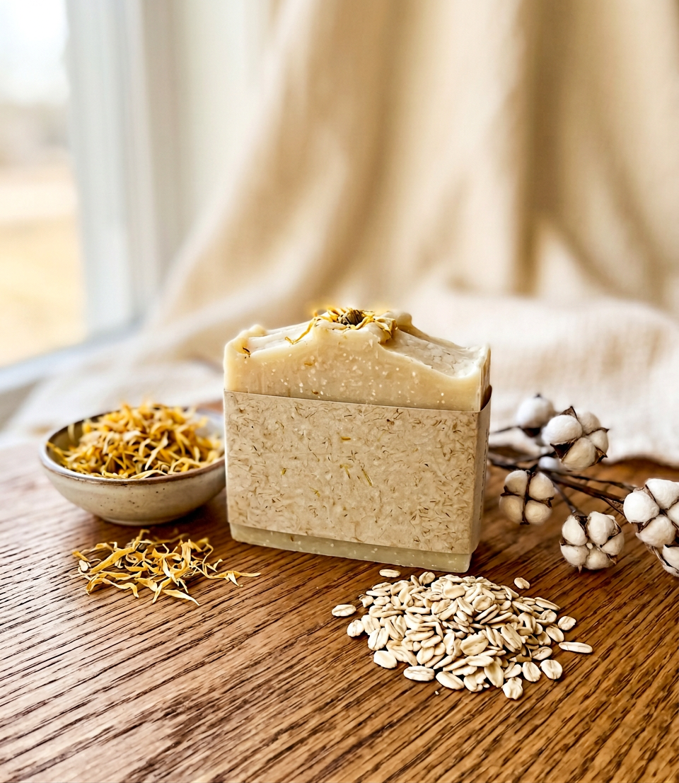 Organic Baby Soap and Shampoo Bar - Oh Baby Oh - Soothe and nurture - Material Story