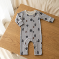 Hipzoo Organic Cotton Baby Rompers - Forest Friends Collection (Beige - Hero