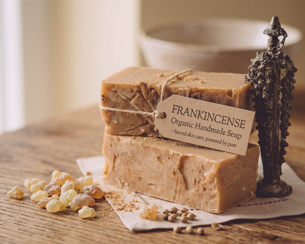 Frankincense Organic Handmade Soap - Sacred skin care, powered by pure - Material Story