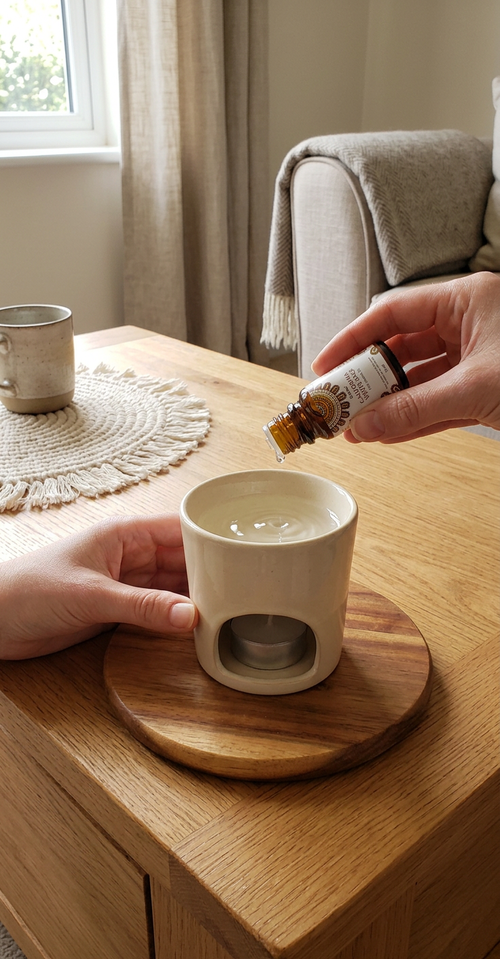Goloka Natural Aromatherapy Oils | 10 ml Bottle | For Diffuser - In-Use