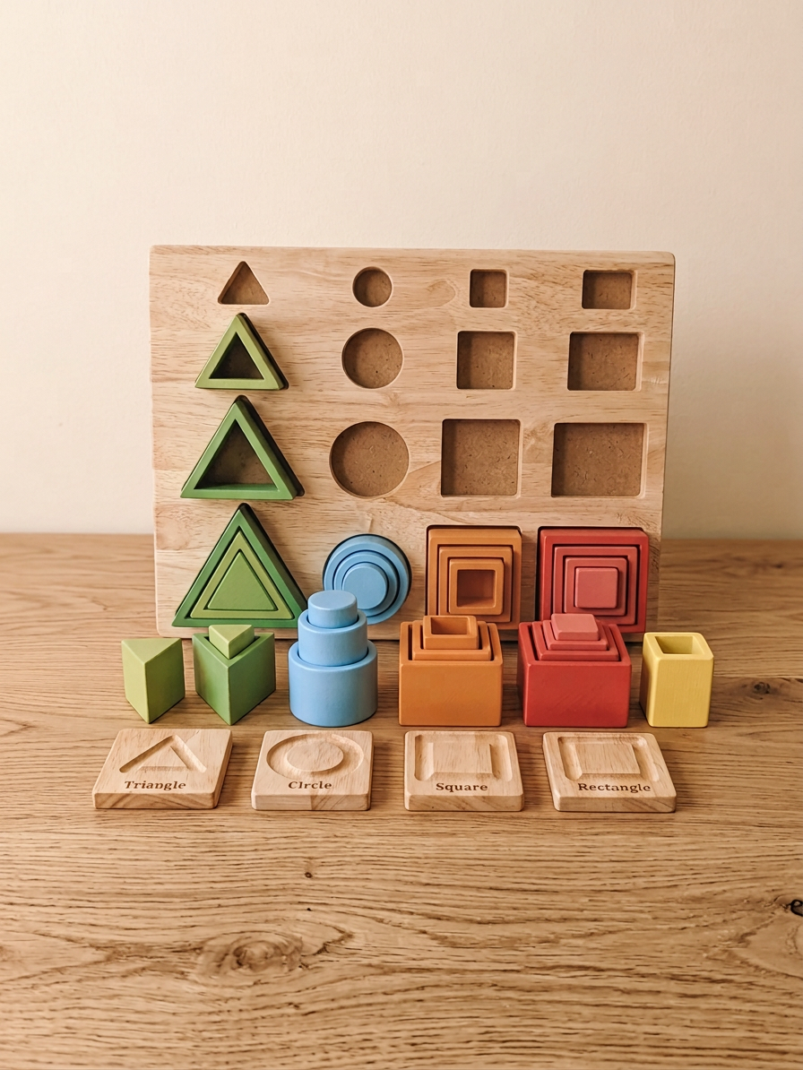 QToys Australia 3D sorting and nesting board - Hero