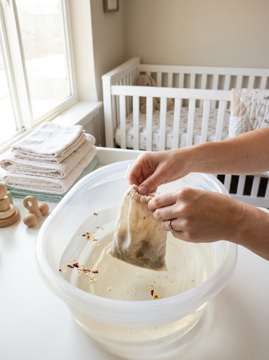 Perfect Baby Organic Bath Tea/ Sachet - In-Use