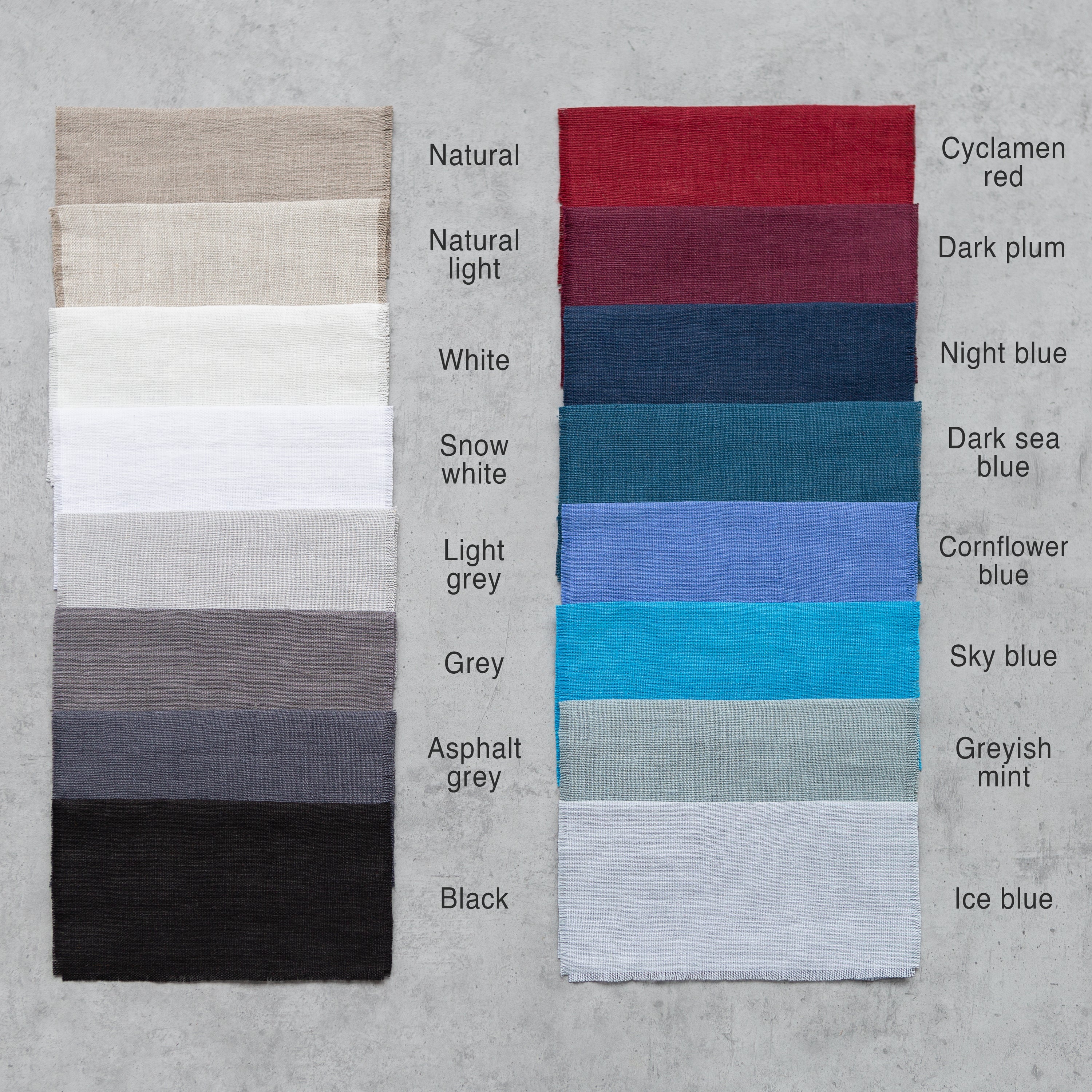 Deep Rose linen curtain with tie tops