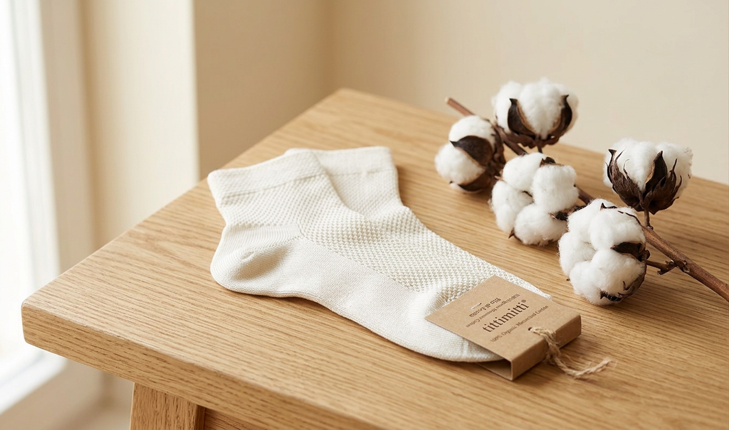 tittimitti® 100% Organic Mercerized Cotton "Filo di Scozia" Women's - Material Story