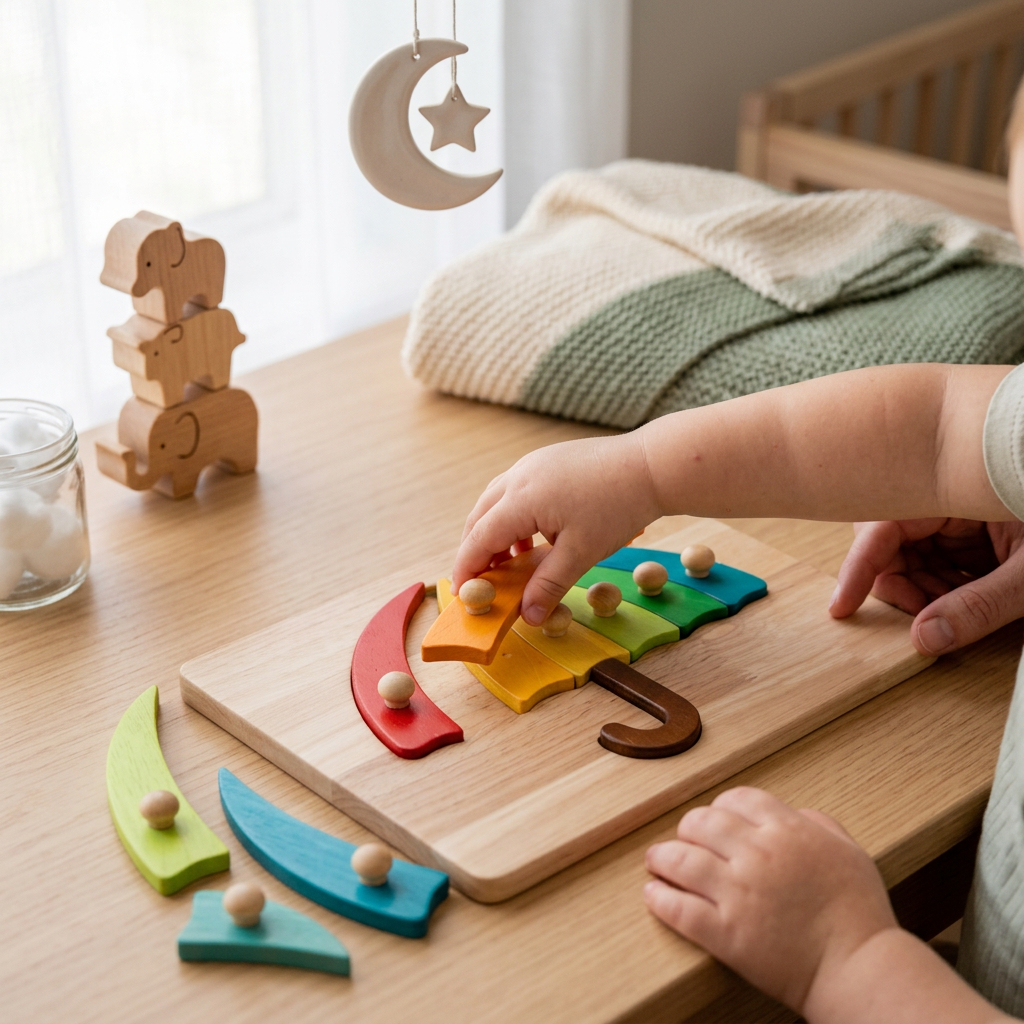 QToys Australia (USA) Colourful Umbrella Puzzle - In-Use