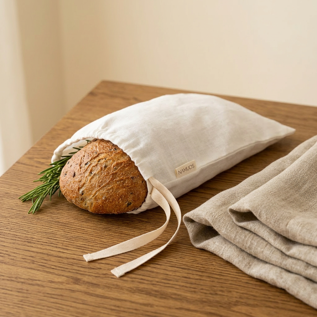 Linen bread bag | off white - Material Story