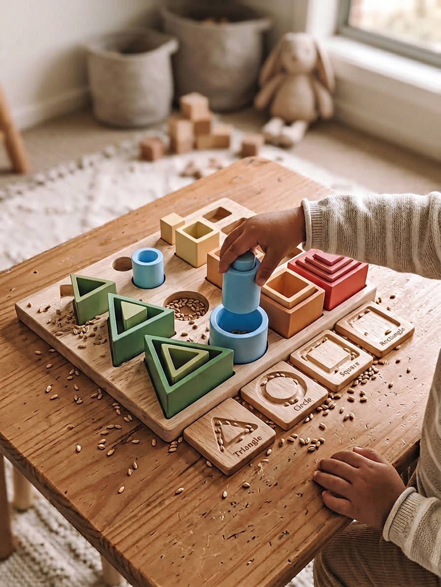QToys Australia 3D sorting and nesting board - In-Use