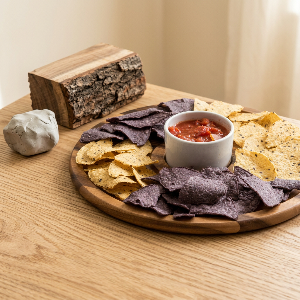 Large Chip n Dip with Ceramic Bowl - Material Story