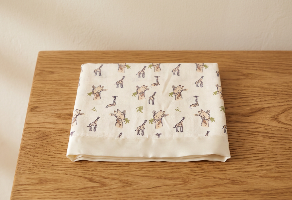 Hungry Giraffe Bamboo Muslin Security Baby Blankie - Hero
