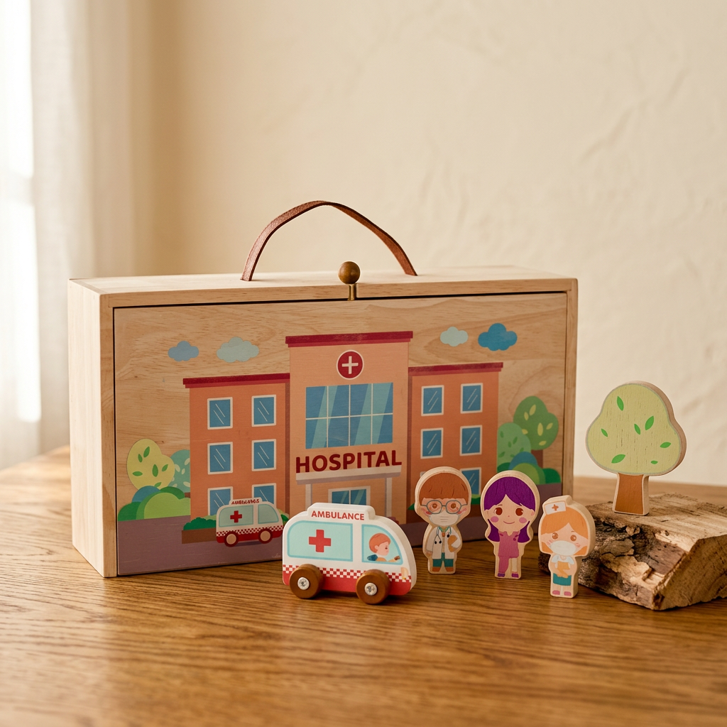 QToys Australia (USA) Portable Hospital Set - Material Story
