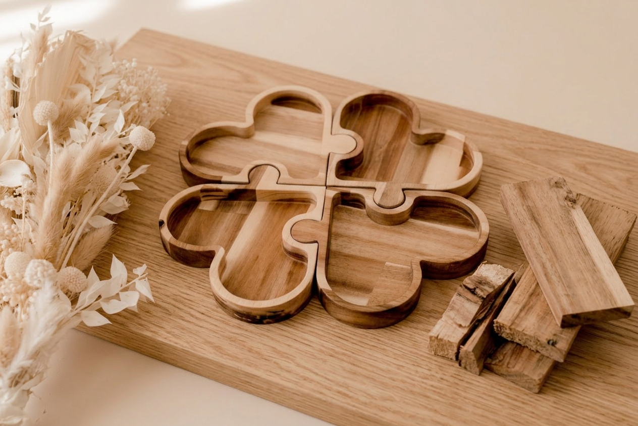 QToys Australia Four Leaf Clover Tray - Material Story