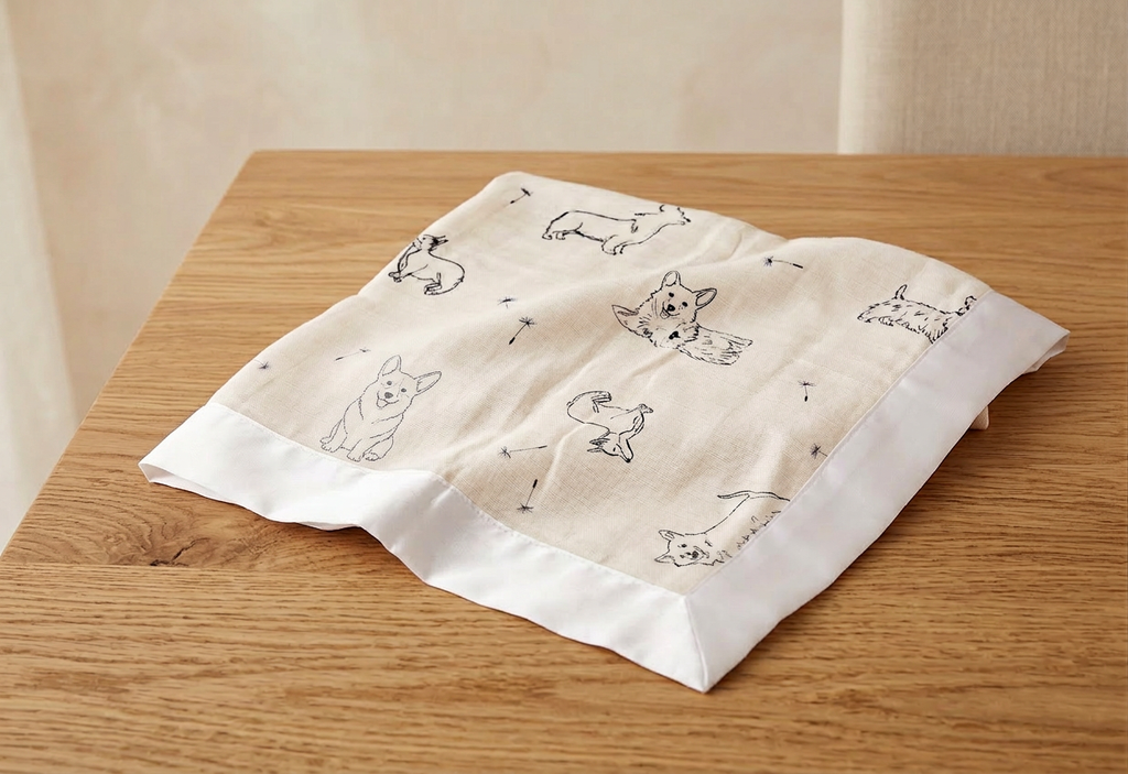 Corgi Bamboo Muslin Security Baby Blankie - Hero