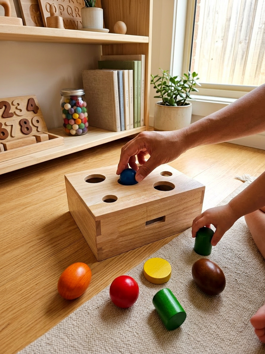 QToys Australia (USA) Peek a Boo Sorting Box - In-Use