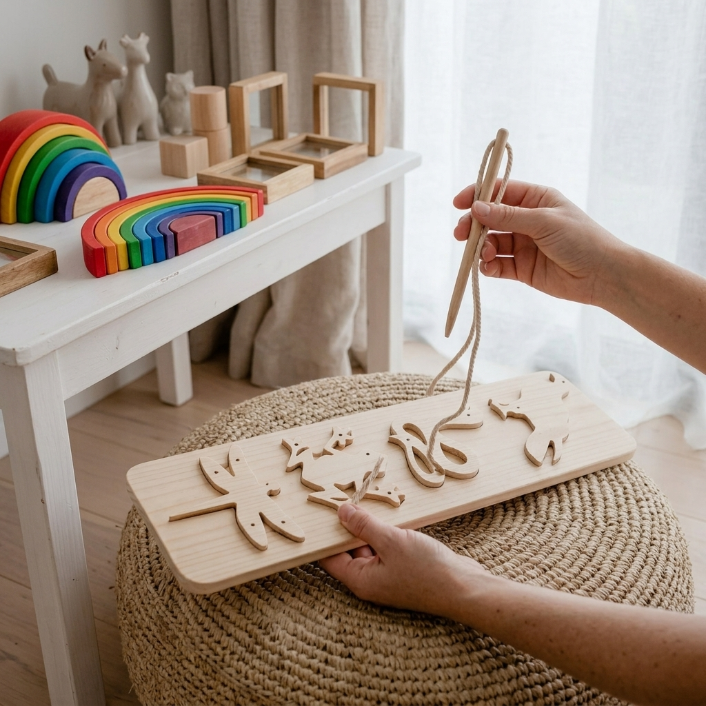 QToys Australia (USA) Food Chain Lacing Set - In-Use