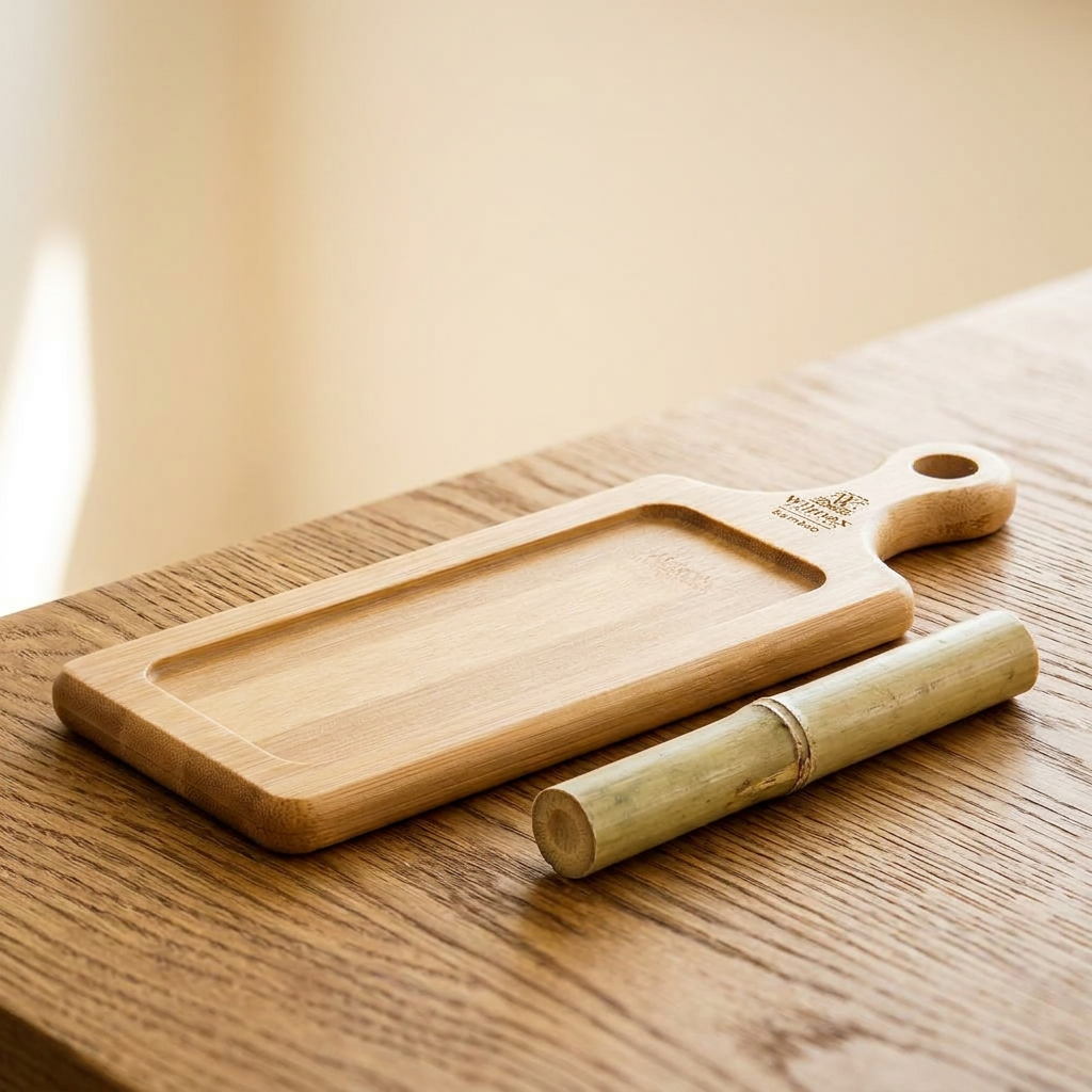 Bamboo Tray 8" inch X 2.75" inch | For Appetizers / Barbecue - Material Story