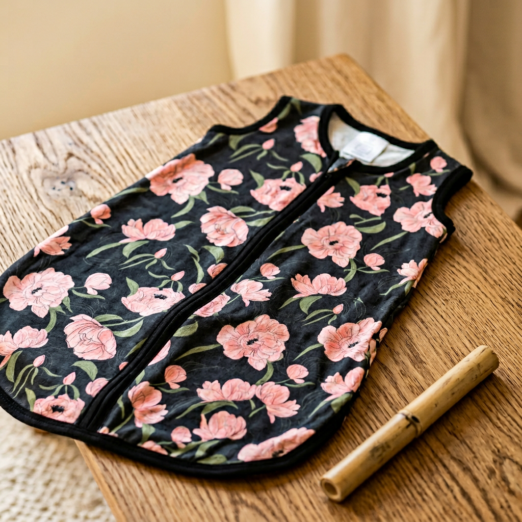 Peonies Bamboo Sleep Sack - Material Story