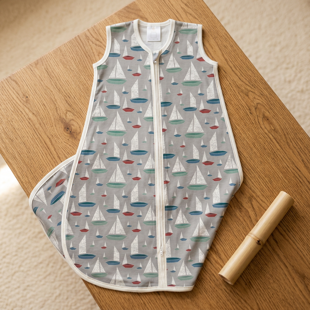 Marina Sailboats Bamboo Sleep Sack - Material Story