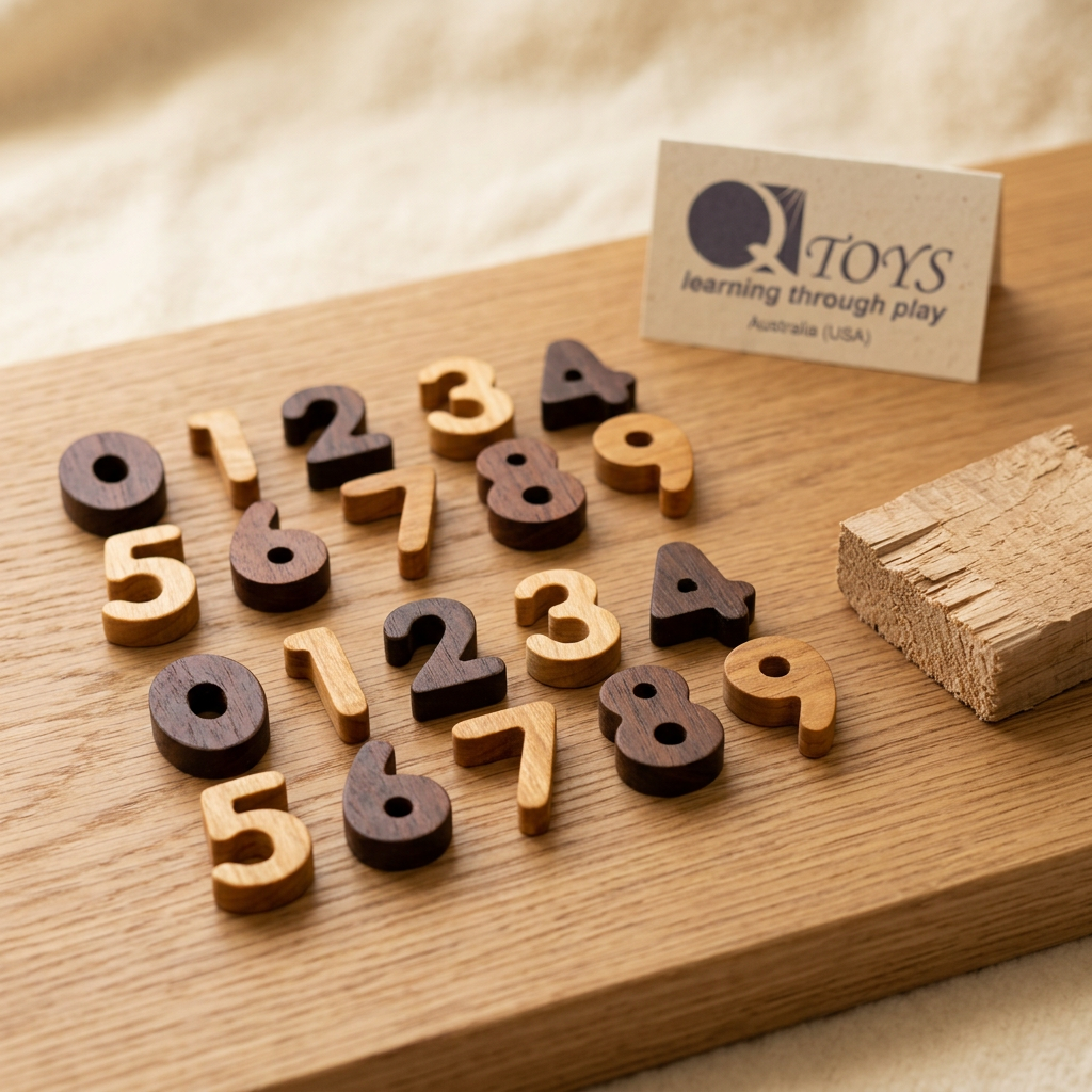 QToys Australia (USA) 2 Tone Number Set 20 pcs - Material Story