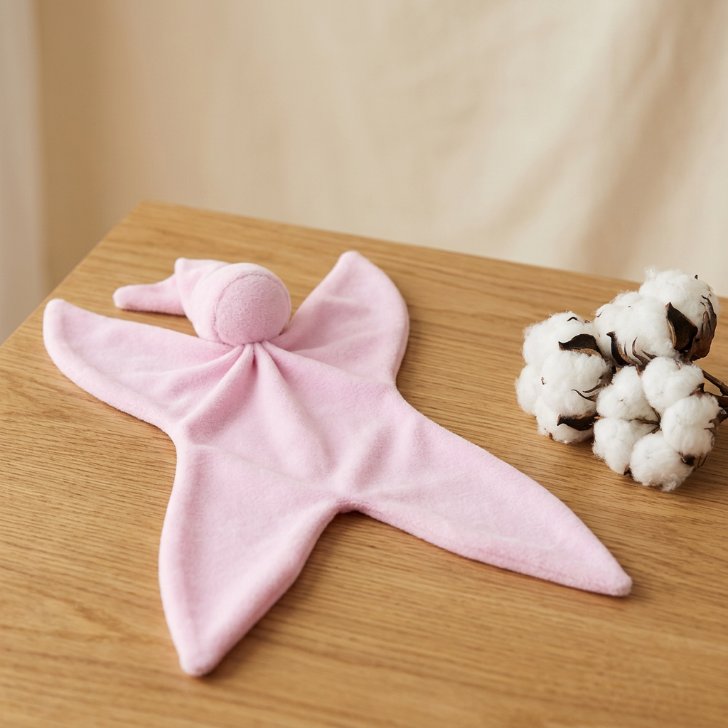 Cuski 310013 Organic Cotton Baby Comforter, Pink - Material Story