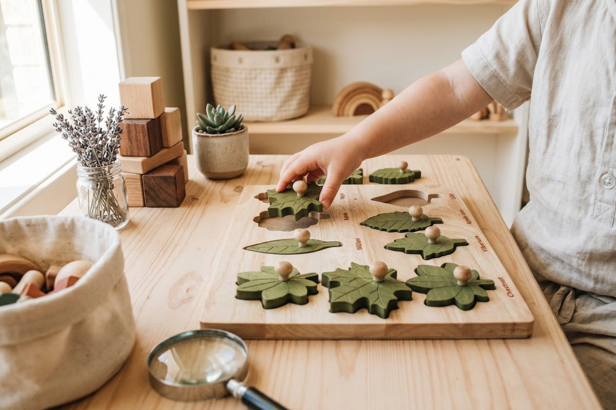 QToys Australia Leaf puzzle - In-Use