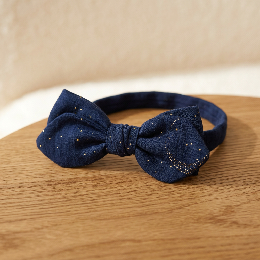 Midnight Moon Bamboo Baby Headband - Hero