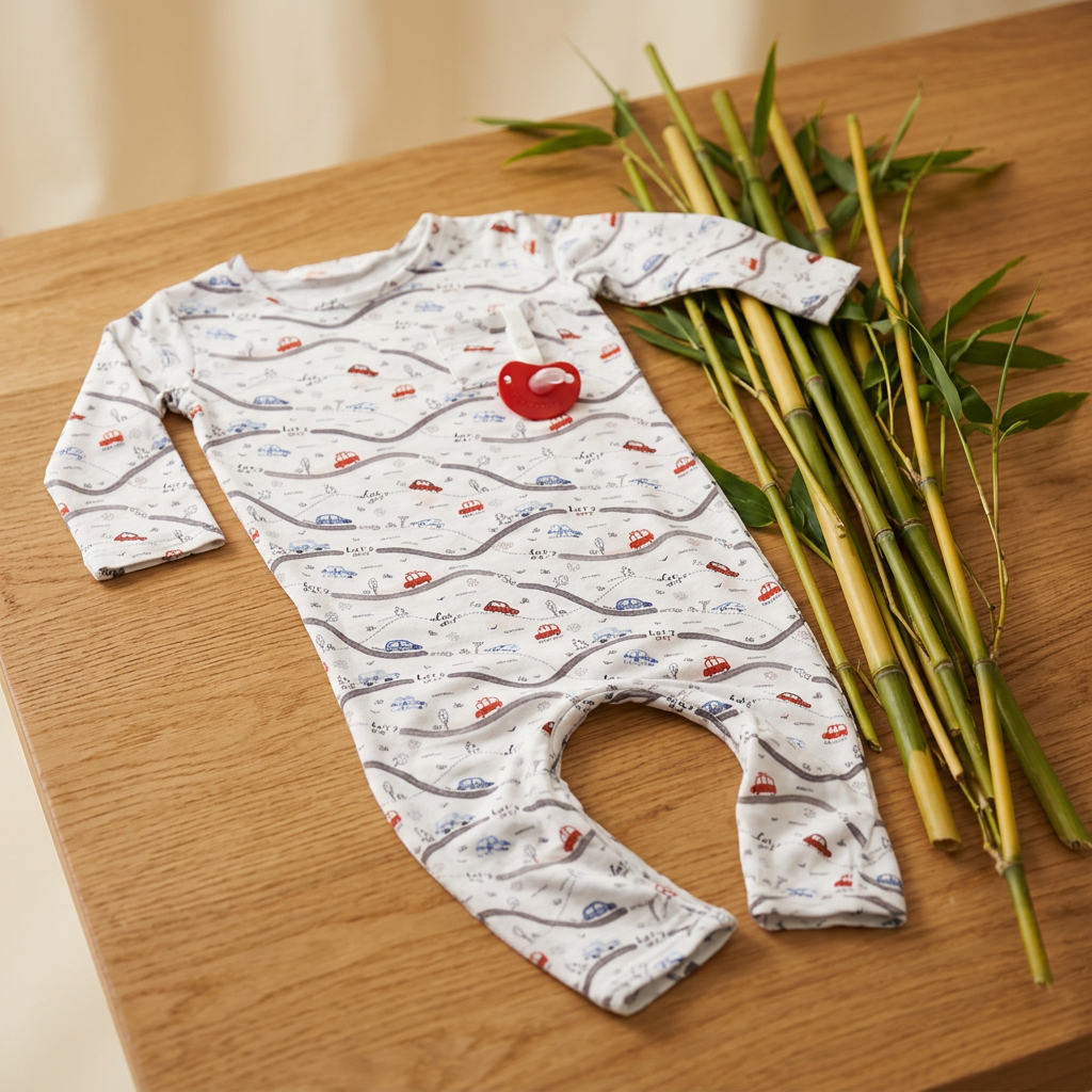 Fast and Furious - Doodalou Bamboo Baby Romper - 9 - 12 Months - Material Story