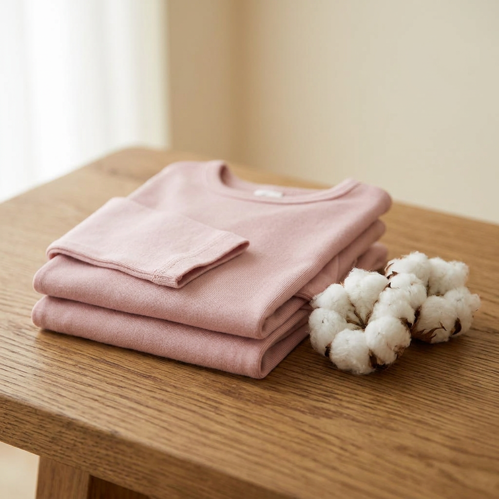 Organic Cotton High-Tension Flat Seam baby toddler Pajama Set - Material Story