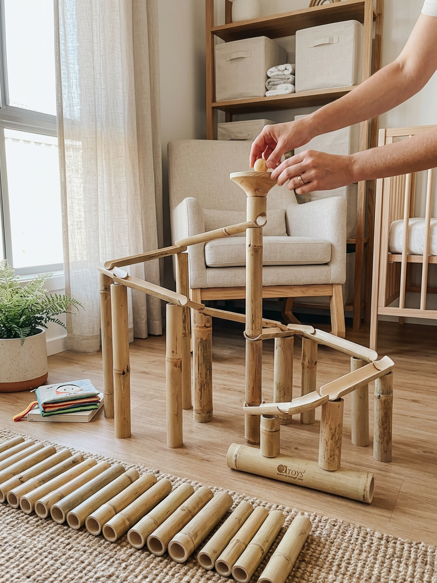 QToys Australia (USA) Mini Bamboo Channels 40 PCS - In-Use