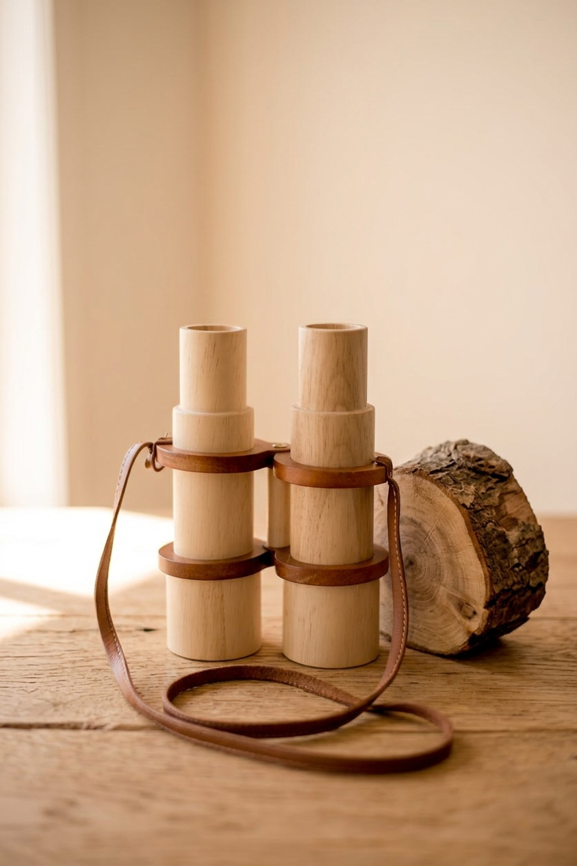QToys Australia (USA) Wooden Binoculars - Material Story