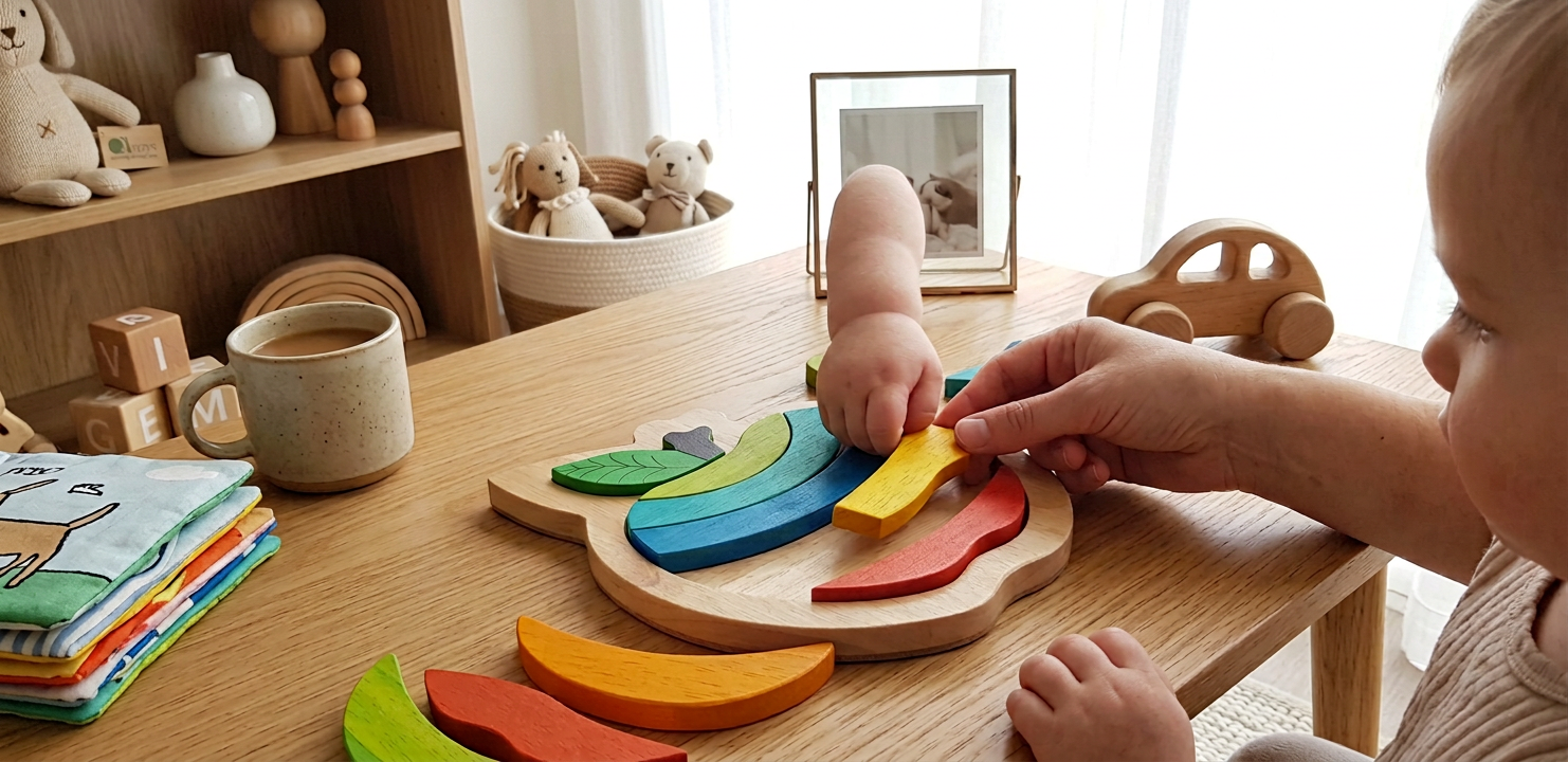QToys Australia Apple puzzle - In-Use